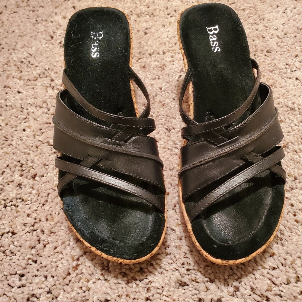 Bass Women's Strappy Black Sandals